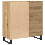 vidaXL Meuble à vinyles Bois ancien 85 x 38 x 89 cm Bois d'ingénierie