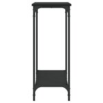 vidaXL Table console noir 101x30 5x75 cm bois d'ingénierie
