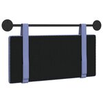 vidaXL Tête de lit suspendue Bleu denim Tissu