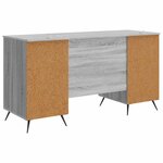 vidaXL Bureau Sonoma gris 142 5 x 50 x 75 cm Bois d'ingénierie