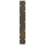 vidaXL Pieds de table de bar en acier naturel  2 pièces  60 x (110-111) cm