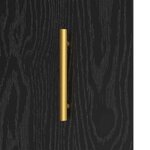 vidaXL Buffet Chêne noir 34 x 34 5 x 90 cm Bois d'ingénierie