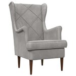 vidaXL Fauteuil Gris clair Velours