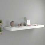 vidaXL Étagère flottante murale blanc 80x23 5x3 8 cm MDF