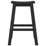 Tabourets de bar vidaXL 6 Pièces HDPE noir
