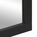 vidaXL Miroir de bain noir 50x70x2 5 cm bois d'ingénierie et laiton