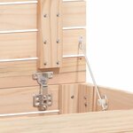 vidaXL Panier à linge 88 5x44x76 cm bois massif de pin