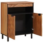 vidaXL Buffet avec stockage Finition Acacia Brun 60 x 33 x 75 cm