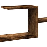 vidaXL Étagère murale chêne fumé 104x15x49 cm bois d'ingénierie