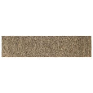 vidaXL Tapis de surface Naturel et noir 60 x 300 cm Jute