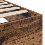 vidaXL Cadre de lit ottoman Bois ancien 193 x 75 5 x 25 cm