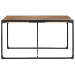 vidaXL Table à manger 140x140x75 cm bois massif