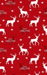 Tapis d'intérieur Noël 70 x 140 cm - Rouge