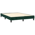 vidaXL Sommier à lattes de lit et matelas Vert foncé 140x190cm Velours