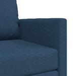 vidaXL Sofa-lit 2-en-1 Bleu 74x77x81 cm Tissu