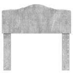 vidaXL Tête de lit avec tête de lit Gris béton 80 cm Bois d'ingénierie