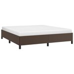 vidaXL Cadre de lit sans matelas marron 160x200 cm similicuir