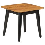vidaXL Table basse 45x45x40 cm bois de manguier solide et fer