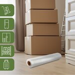 Pack And Move - Lot 4 Rouleaux Film Étirable - 300 M - Transparent - Film Déménagement Film Emballage Film Palette Film Protection