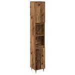 vidaXL Ensemble de mobilier de salle de bain 3 Pièces Bois Ancien