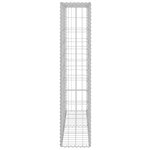 vidaXL Mur à gabion avec couvercles Acier galvanisé 80x20x100 cm