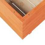 vidaXL Jardinière cire marron 90x90x49 5 cm bois de pin massif