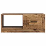 vidaXL Table basse Bois ancien 90 x 50 x 37 cm Bois d'ingénierie