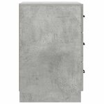 vidaXL Cabinet de chevet Gris béton 43 x 41 x 63 5 cm