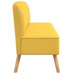 vidaXL Canapé 117x55 5x77 cm Tissu Jaune