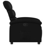 vidaXL Fauteuil inclinable noir similicuir