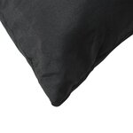 vidaXL Coussins de canapé 4 Pièces noir 60x60 cm tissu