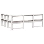 vidaXL Tête de lit de bibliothèque en forme de L bois massif de pin