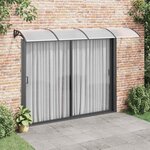 vidaXL Auvent de porte Noir 350x100 cm Polycarbonate