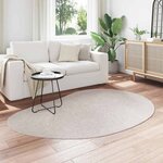 vidaXL Tapis de surface HUARTE Couleur sable 140 x 200 cm Polyester