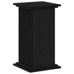 vidaXL Support de Plante Chêne noir 33 x 33 x 60 cm Bois d'ingénierie