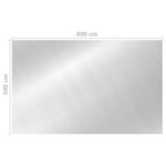 vidaXL Couverture de piscine rectangulaire 800x500 cm PE Argenté