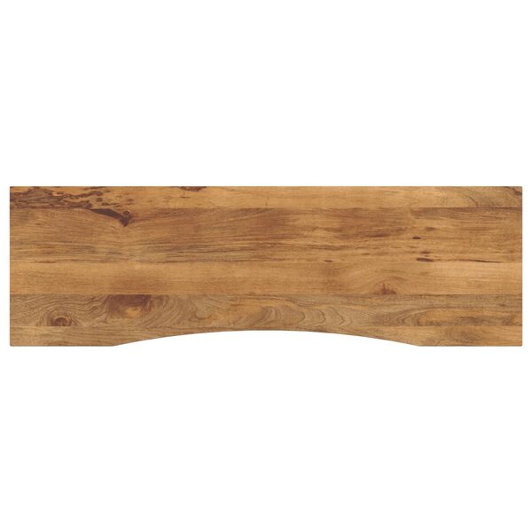 vidaXL Dessus de bureau avec courbe 160x50x2 5 cm manguier massif brut