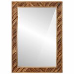 vidaXL Miroir Montage mural avec miroir Marron 70 x 50 x 3 cm Verre