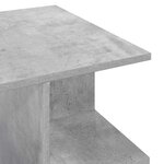 vidaXL Table basse Gris béton 87 x 50 x 45 cm Bois d’ingénierie