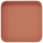 vidaXL Plateau carré à fleurs 24 pc Rouge brique 15 x 15 x 2 cm