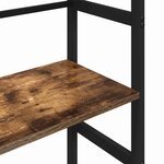 vidaXL Étagère Chêne fumé 40 x 29 5 x 149 cm Bois d'ingénierie