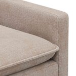 vidaXL Ensemble de Canapés 2 Pièces Beige Polyester