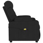 vidaXL Fauteuil inclinable Noir Tissu