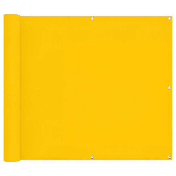 vidaXL Écran de balcon 100 x 600 cm Tissu Oxford Rectangulaire Jaune