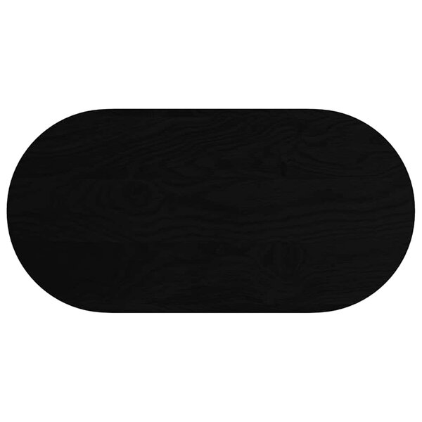 vidaXL Dessus de table 100x50x2 cm bois de chêne massif ovale