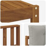 vidaXL Ensemble de canapés d'extérieur 8 pc Gris Naturel et Clair