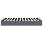 vidaXL Cadre de lit ottoman sans matelas gris foncé 120x200 cm velours