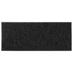 vidaXL Tapis d'escalier autocollants 30 pièces 60 x 25 cm Noir Rectangulaire