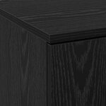 vidaXL Armoire haute Chêne noir 70x35x180 cm Bois d'ingénierie