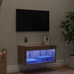 vidaXL Meuble TV Chêne artisanal 60 x 30 x 30 cm Bois d'ingénierie